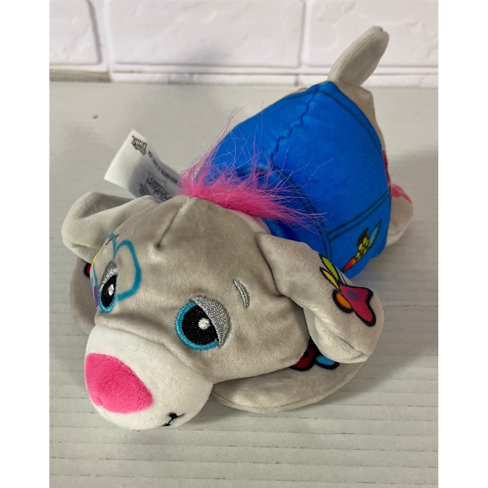 Cutetitos Fashion Puppyitos Kids Small Gray Blue Denim Jacket Dog Plush